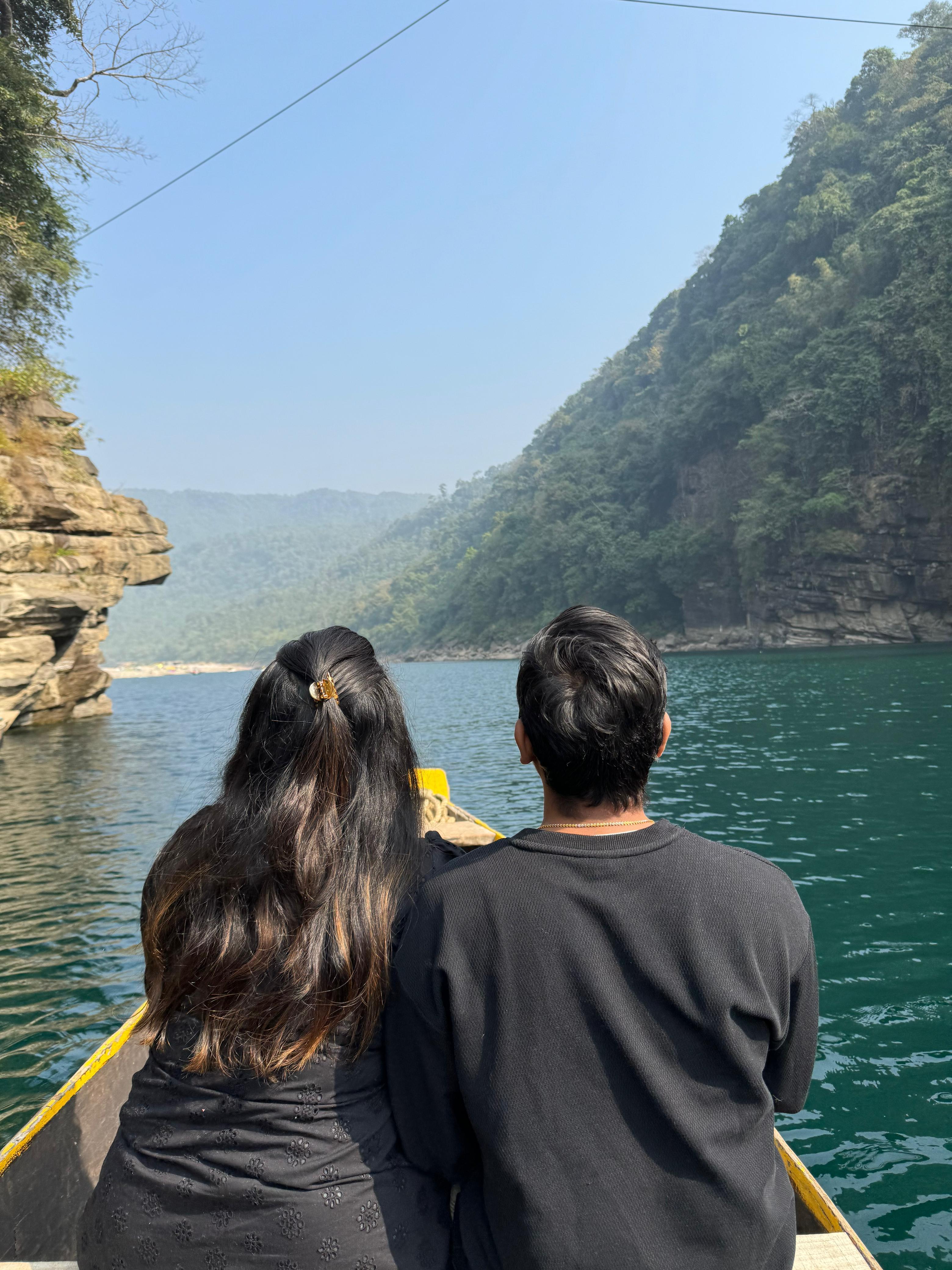 Boating at Umngot River Dawki